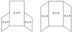 Possible backboards built from cardboard or plywood
